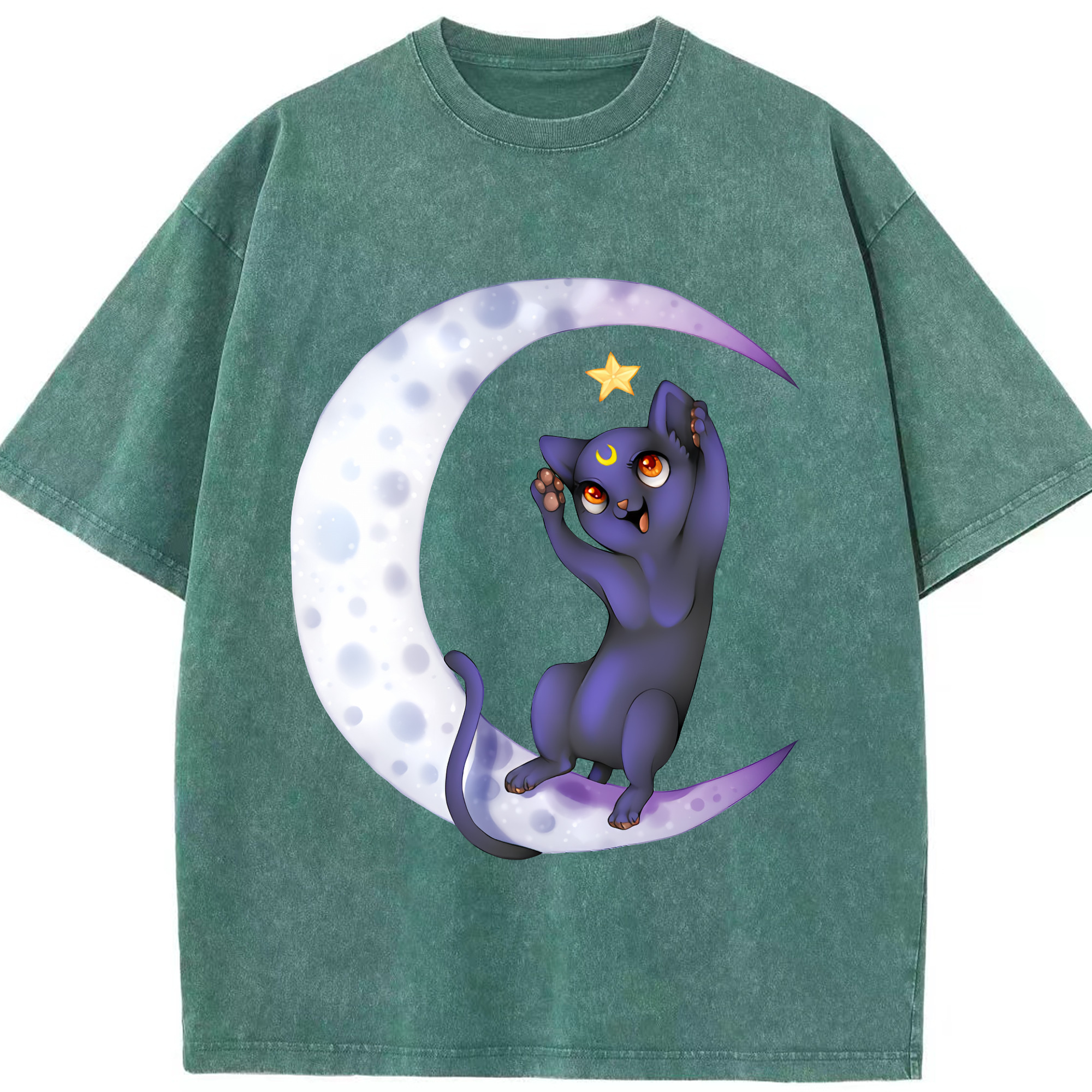 （画像用） 美少女戦士セーラームーン Sailor Moon 綿100% ヴィンテージ風 半袖Tシャツ（フロントプリント）